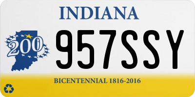 IN license plate 957SSY