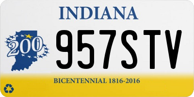 IN license plate 957STV