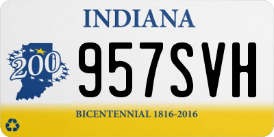 IN license plate 957SVH