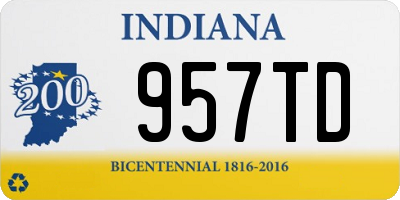 IN license plate 957TD