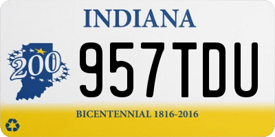IN license plate 957TDU