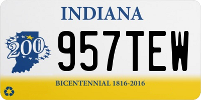 IN license plate 957TEW