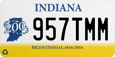 IN license plate 957TMM