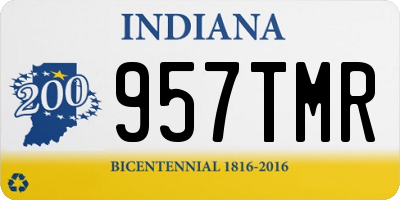 IN license plate 957TMR