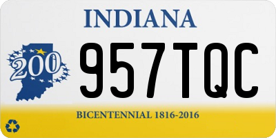 IN license plate 957TQC