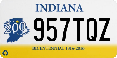 IN license plate 957TQZ