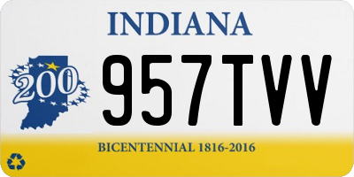 IN license plate 957TVV