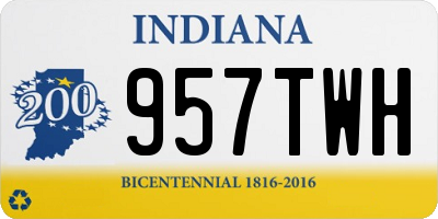 IN license plate 957TWH