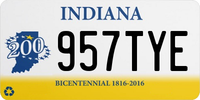 IN license plate 957TYE