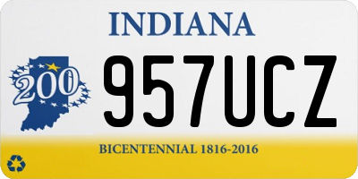 IN license plate 957UCZ