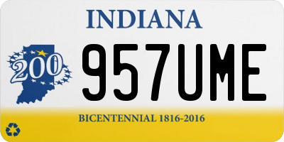IN license plate 957UME