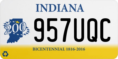 IN license plate 957UQC