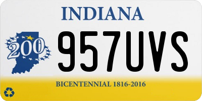 IN license plate 957UVS