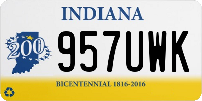 IN license plate 957UWK
