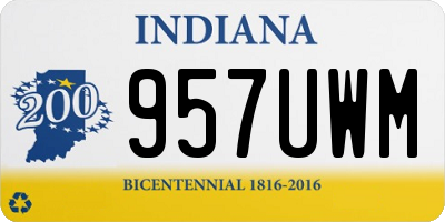 IN license plate 957UWM