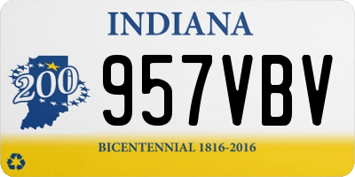 IN license plate 957VBV
