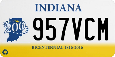 IN license plate 957VCM