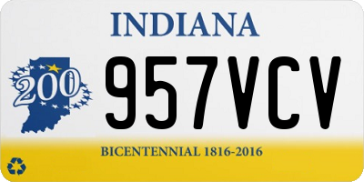IN license plate 957VCV