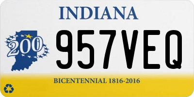 IN license plate 957VEQ
