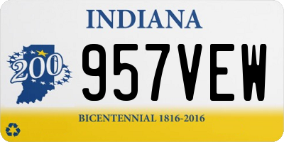 IN license plate 957VEW