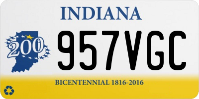 IN license plate 957VGC