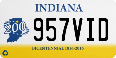 IN license plate 957VID