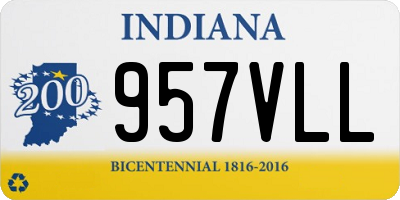 IN license plate 957VLL