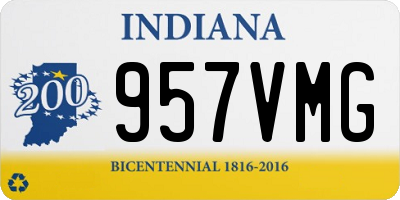 IN license plate 957VMG