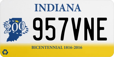 IN license plate 957VNE