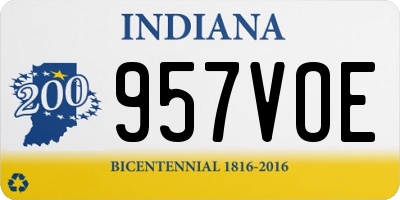 IN license plate 957VOE