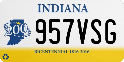 IN license plate 957VSG