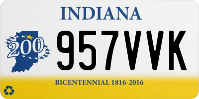 IN license plate 957VVK