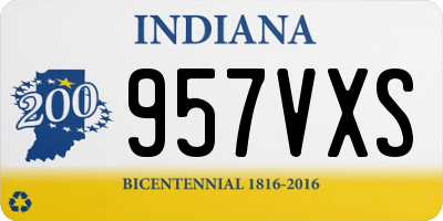 IN license plate 957VXS