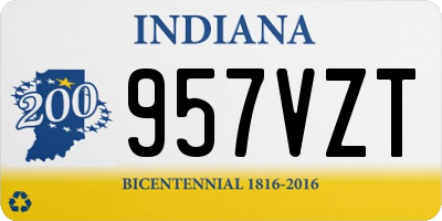 IN license plate 957VZT