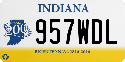 IN license plate 957WDL