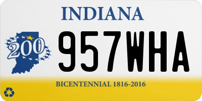 IN license plate 957WHA