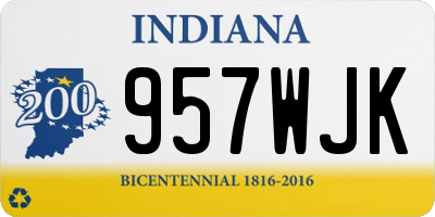IN license plate 957WJK