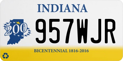 IN license plate 957WJR