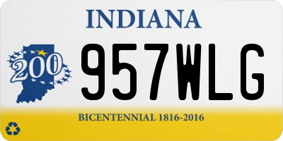 IN license plate 957WLG