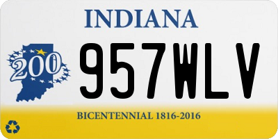 IN license plate 957WLV