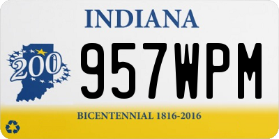 IN license plate 957WPM