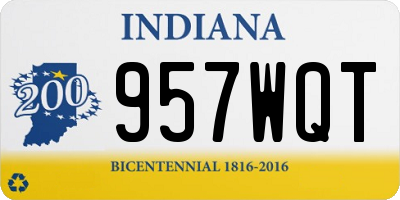 IN license plate 957WQT