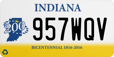 IN license plate 957WQV