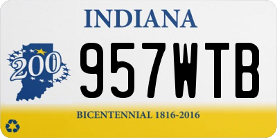 IN license plate 957WTB