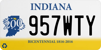 IN license plate 957WTY