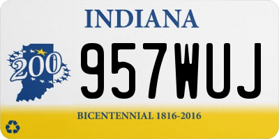 IN license plate 957WUJ