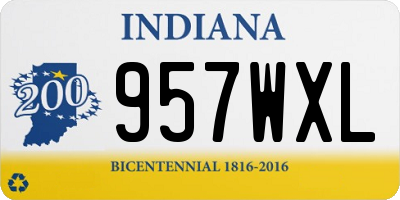 IN license plate 957WXL