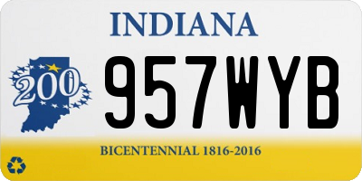 IN license plate 957WYB