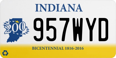IN license plate 957WYD