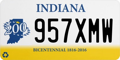 IN license plate 957XMW